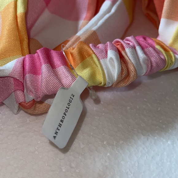 Anthropologie golden Plaid twisted headband - Picture 3 of 3